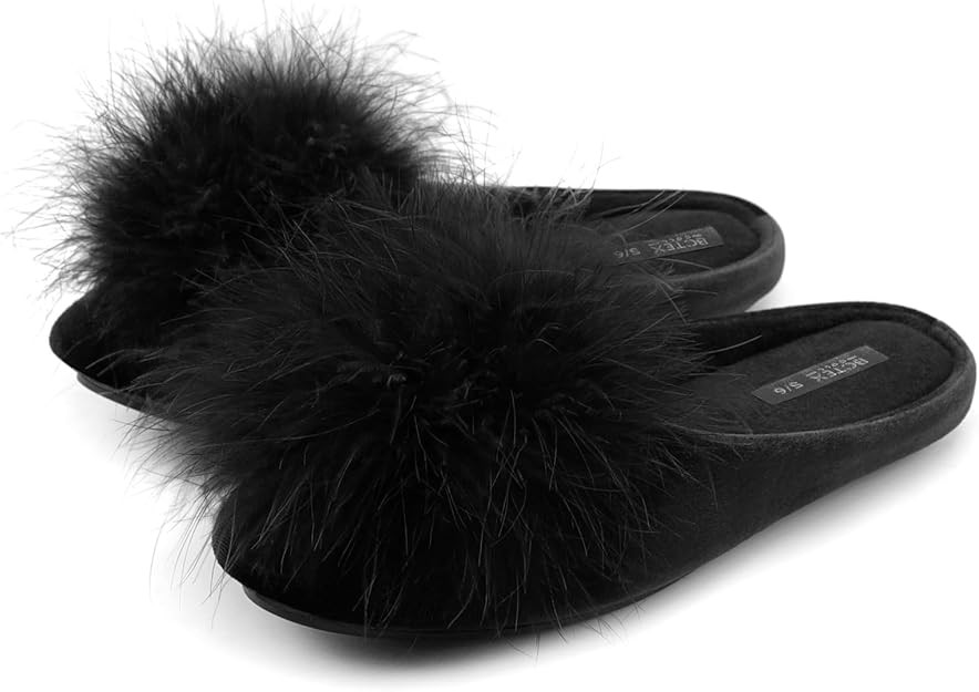 BCTEX COLL Women's Cozy Velvet Memory Foam House Slipper, Ladies Fuzzy Bedroom Slipper Non-slip S... | Amazon (US)