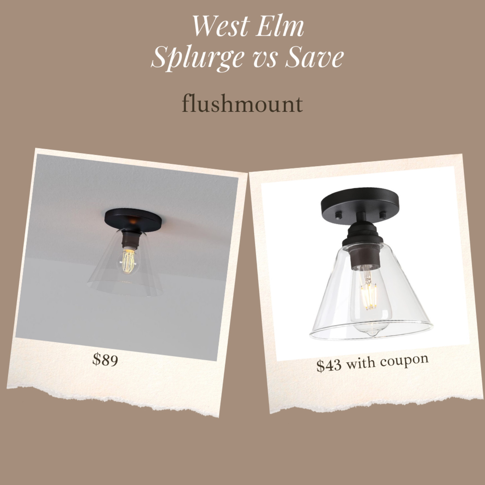 If you’re looking for a budget friendly Flushmount to replace any of the dated b00b lights 🤣😅, I found this one on west elm that’s a great price & a great look for less on Amazon that’s only $43 right now! 

Also comes in gold 

#LTKFindsUnder50 #LTKSaleAlert #LTKHome