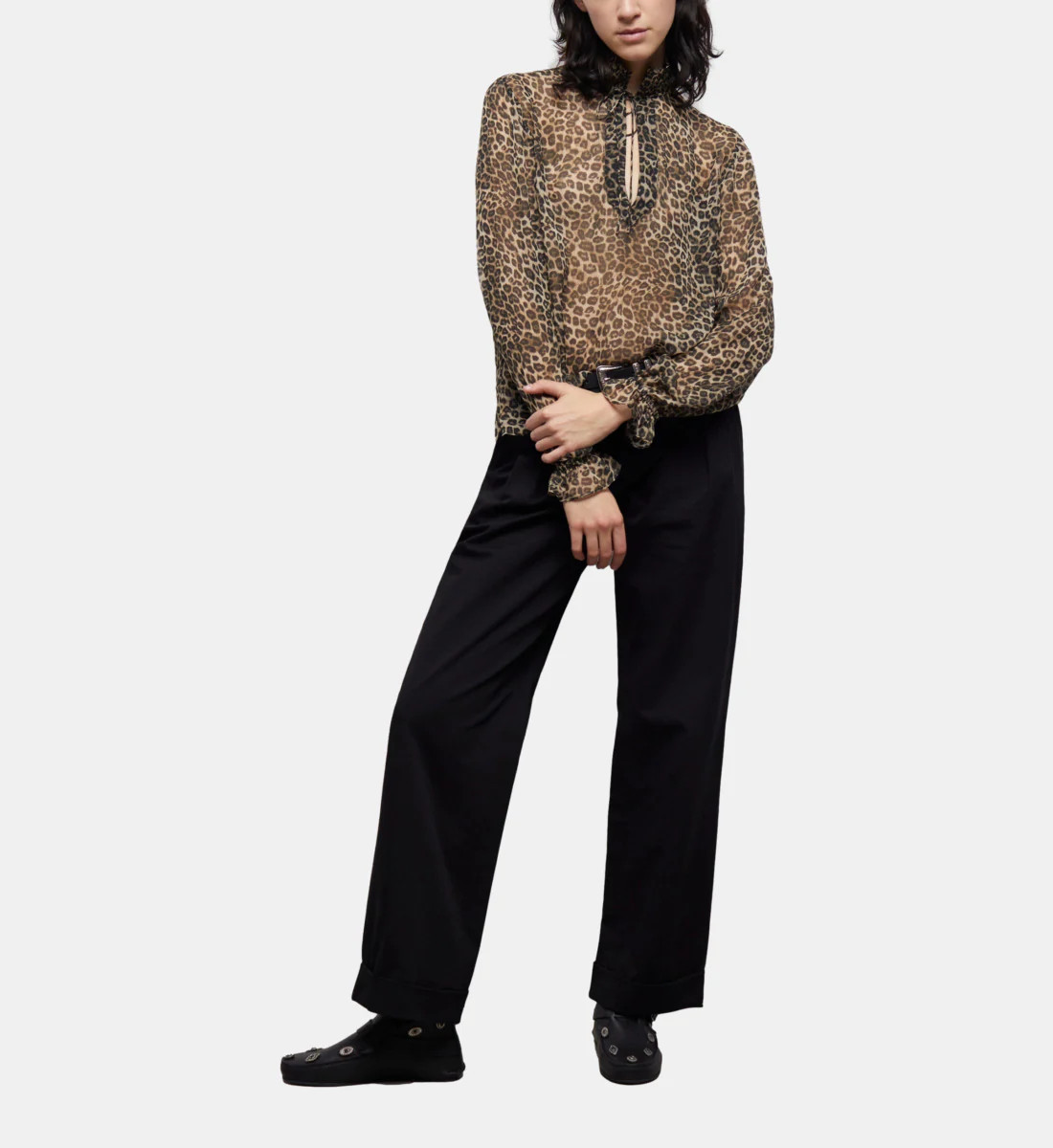 Leopard Print Blouse | Shop Simon