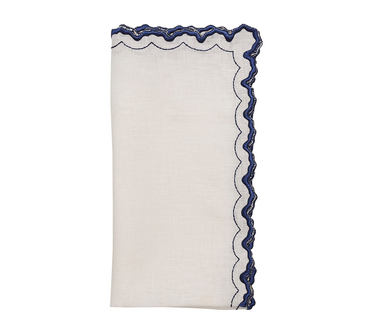 Arches Napkin in White & Blue, Set of 4 | Over The Moon