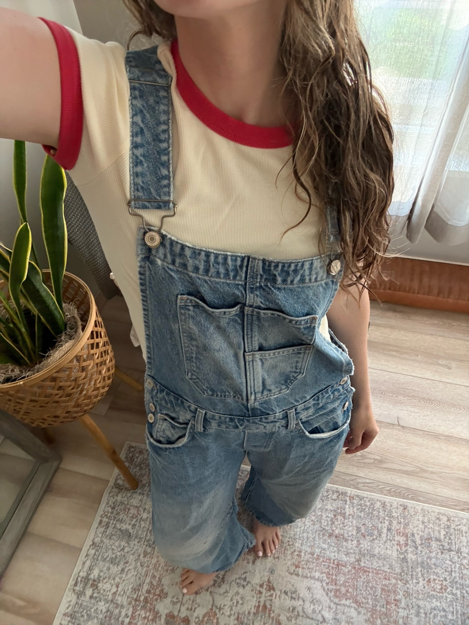 wearing a small in tee and barrel overalls! 

Summer outfit

#LTKootd #LTKmomlife