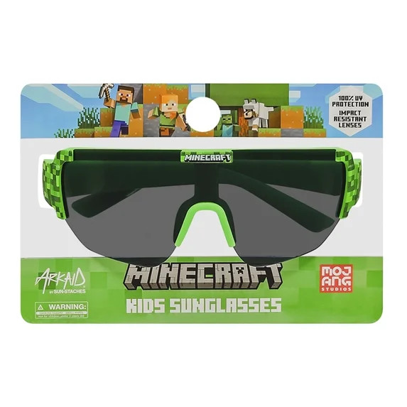 Sun-Staches Minecraft Large Sport Wrap Sunglasses With UV400 Protection | Walmart (US)