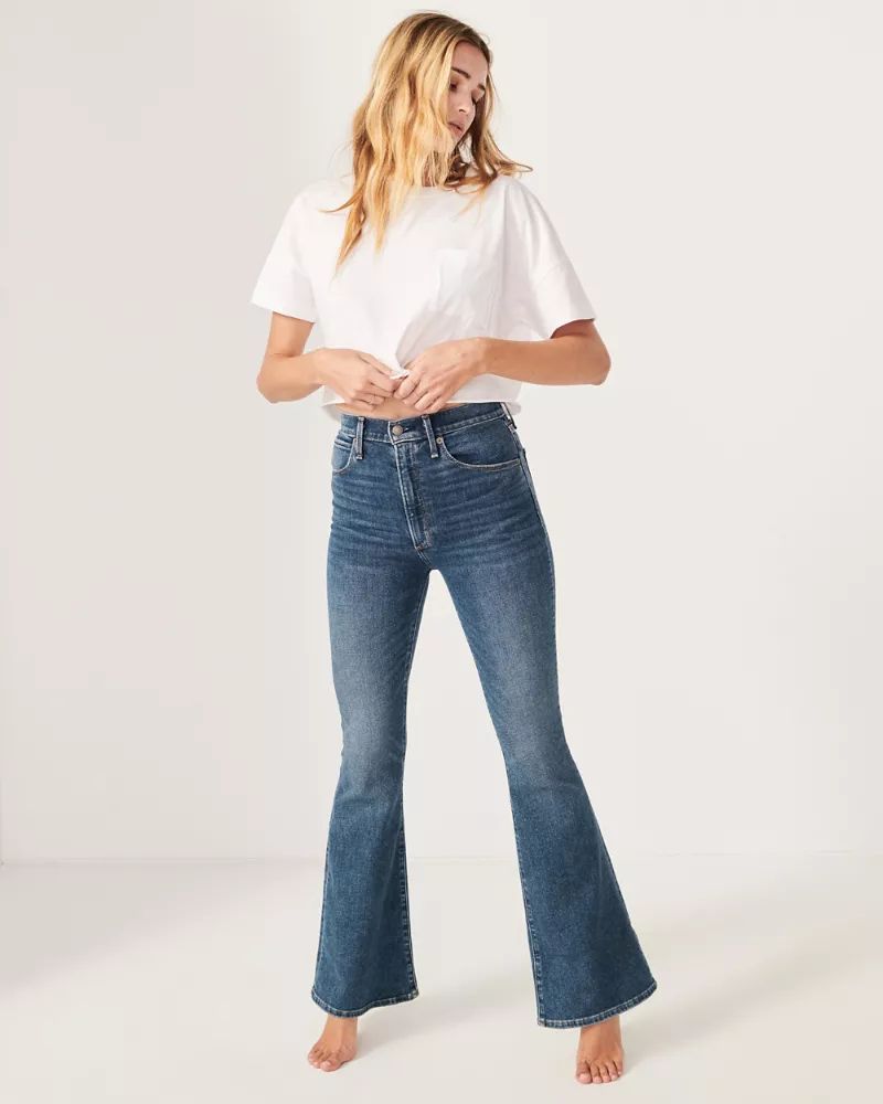 Ultra High Rise Flare Jeans | Abercrombie & Fitch US & UK