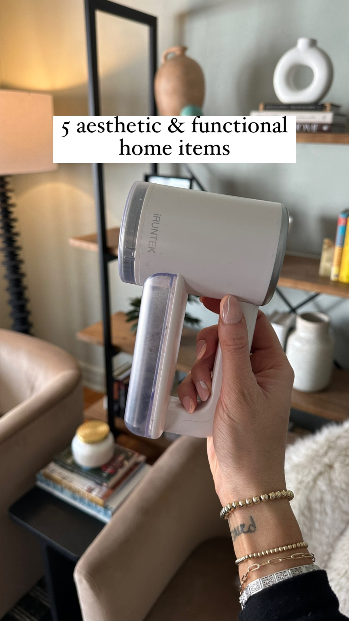 Fabric shaver; shower shelves; paper towel holder; soap dispenser 

#LTKhome #LTKFind #LTKunder50