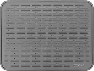 HOTPOP Large 18"x16" Super Sturdy Silicone Dish Drying Mat & Trivet - Dishwasher Safe, Heat Resis... | Amazon (US)
