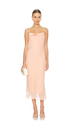 Denise Dress in Cantaloupe | Peach Dress | Cocktail Party Dress | Revolve Clothing (Global)