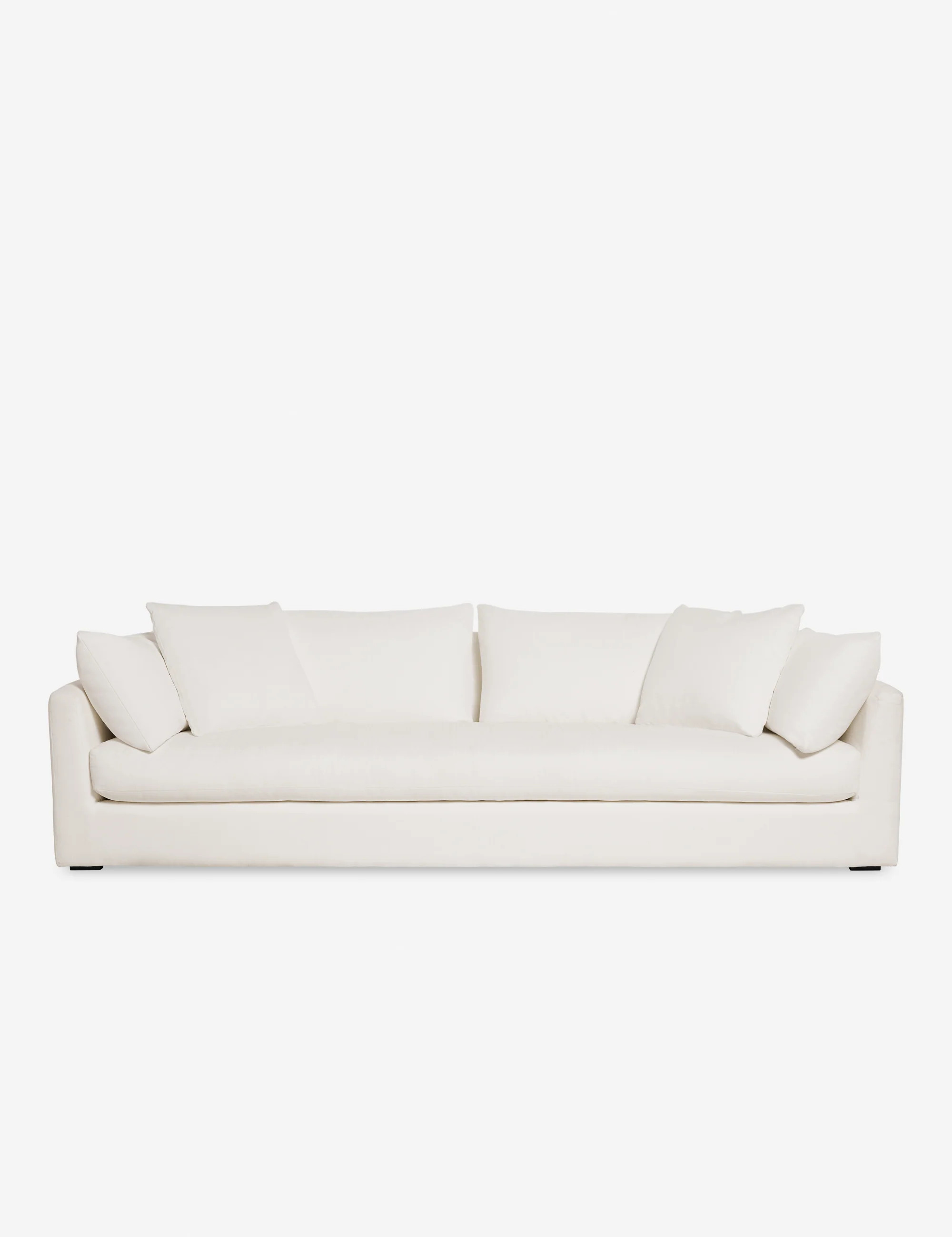 Cashel Sofa, Ivory Linen 96"W | Lulu and Georgia 
