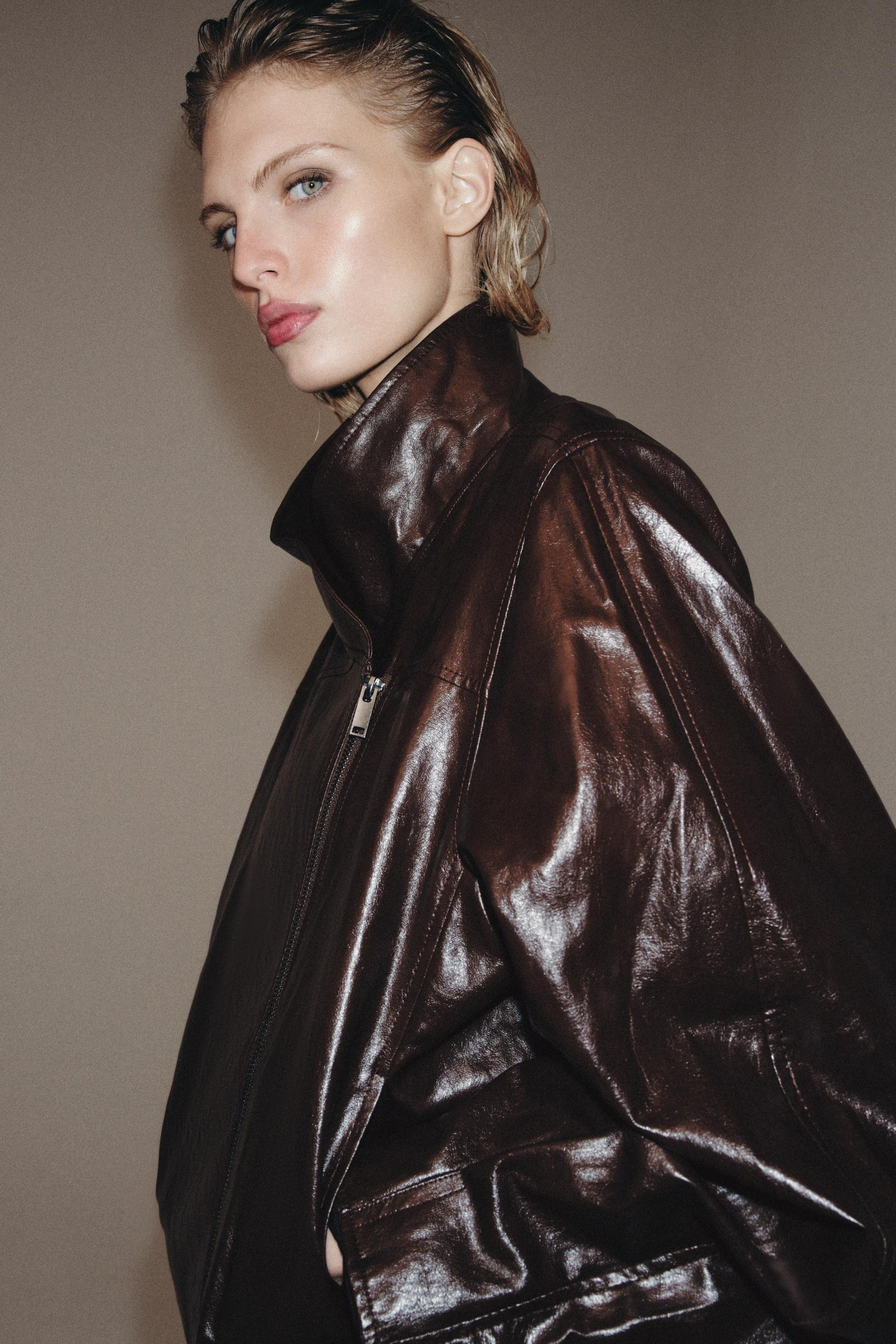 ZW COLLECTION FAUX LEATHER JACKET | Zara UK