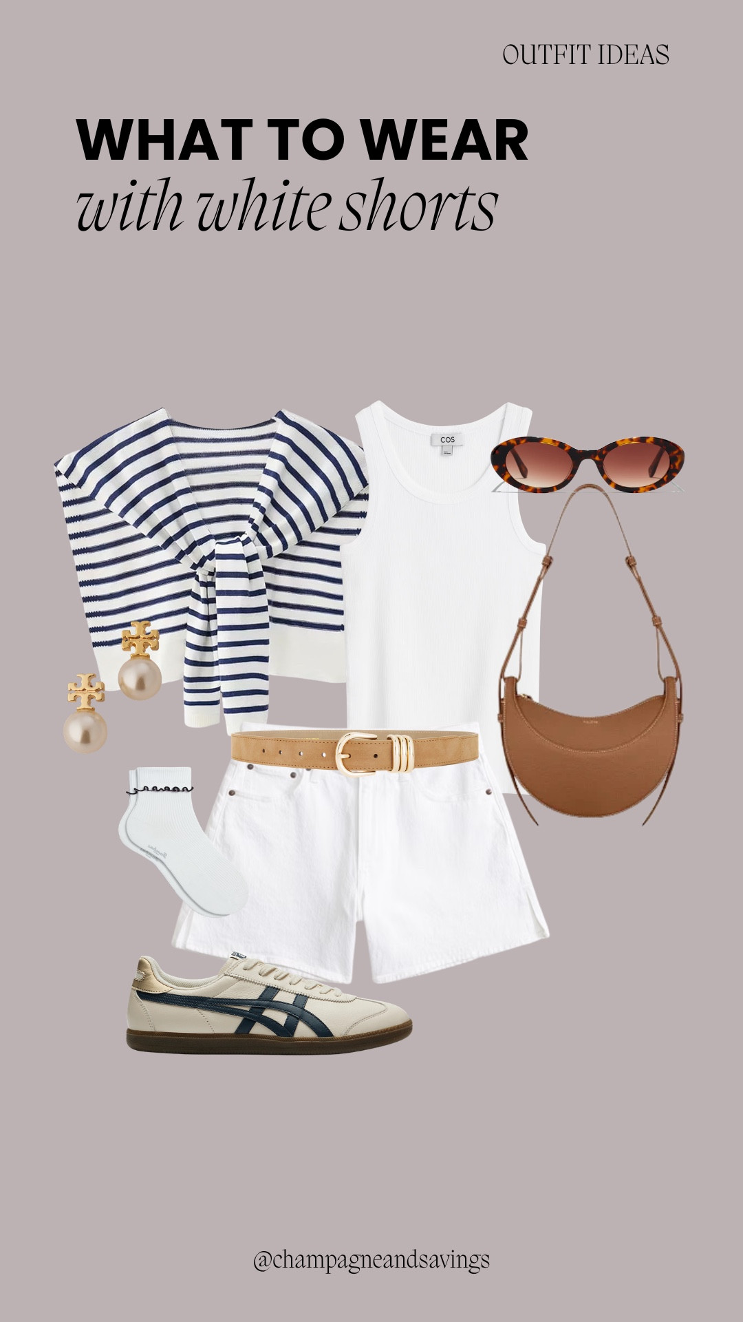 White shorts outfit 

#LTKootd