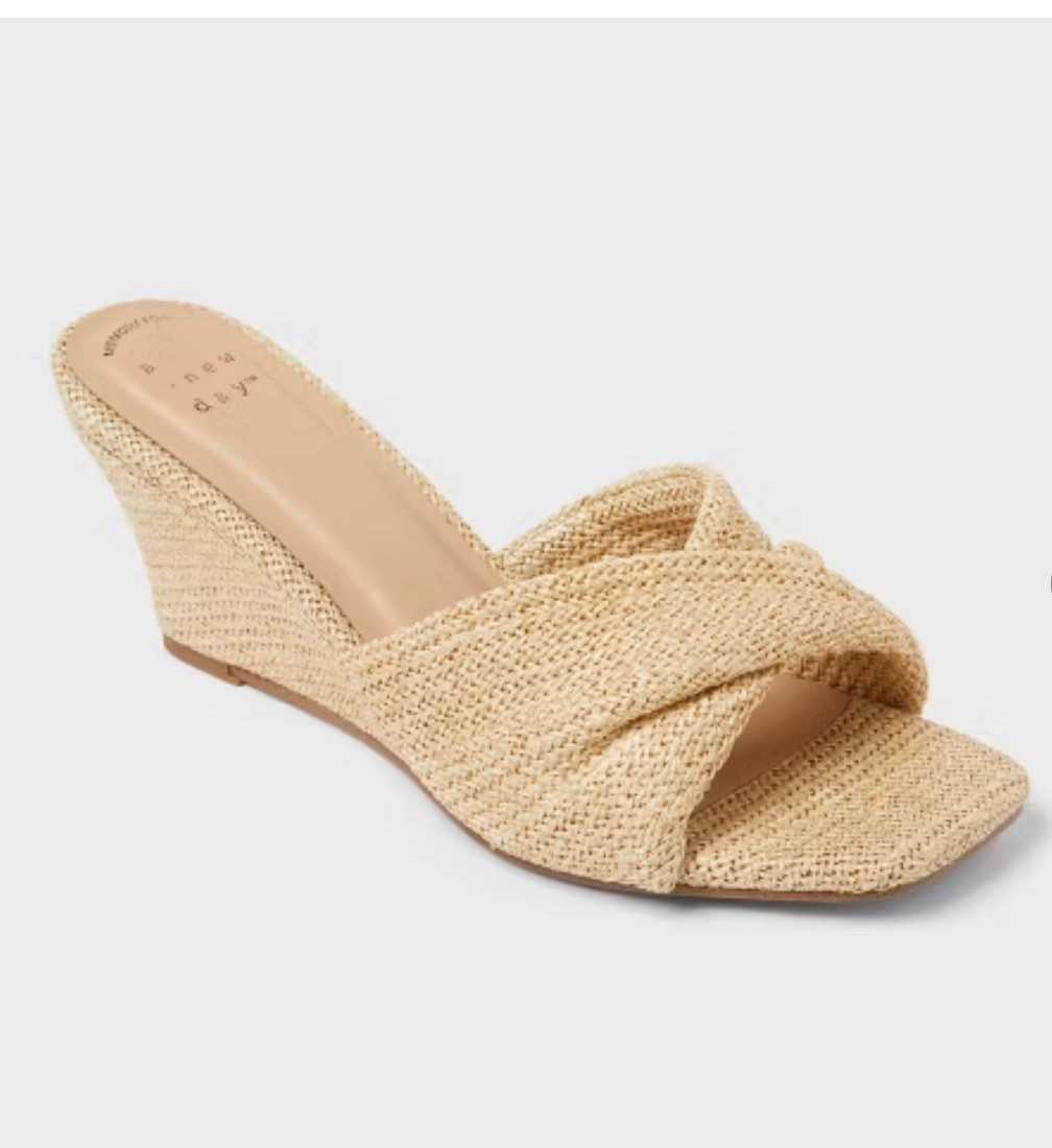 These new wedges from Target are in my cart now! The perfect spring shoe! Spring shoes, spring sandals, spring wedges. Callie Glass 

#LTKOver40 #LTKSeasonal #LTKWorkwear