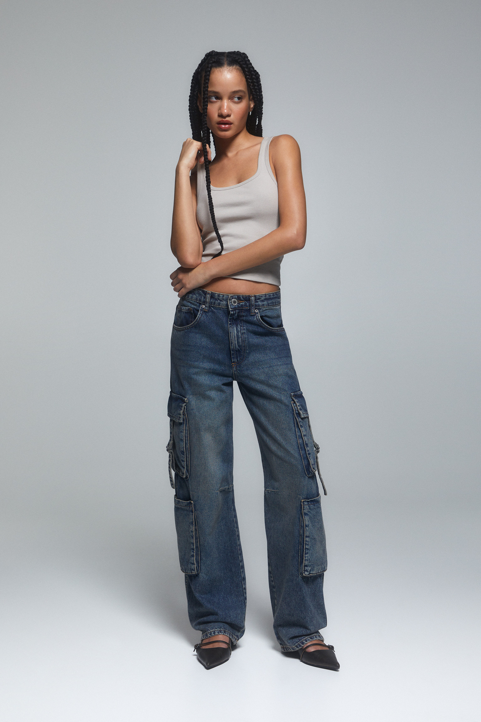 Cargo jeans met meerdere zakken | PULL and BEAR NL