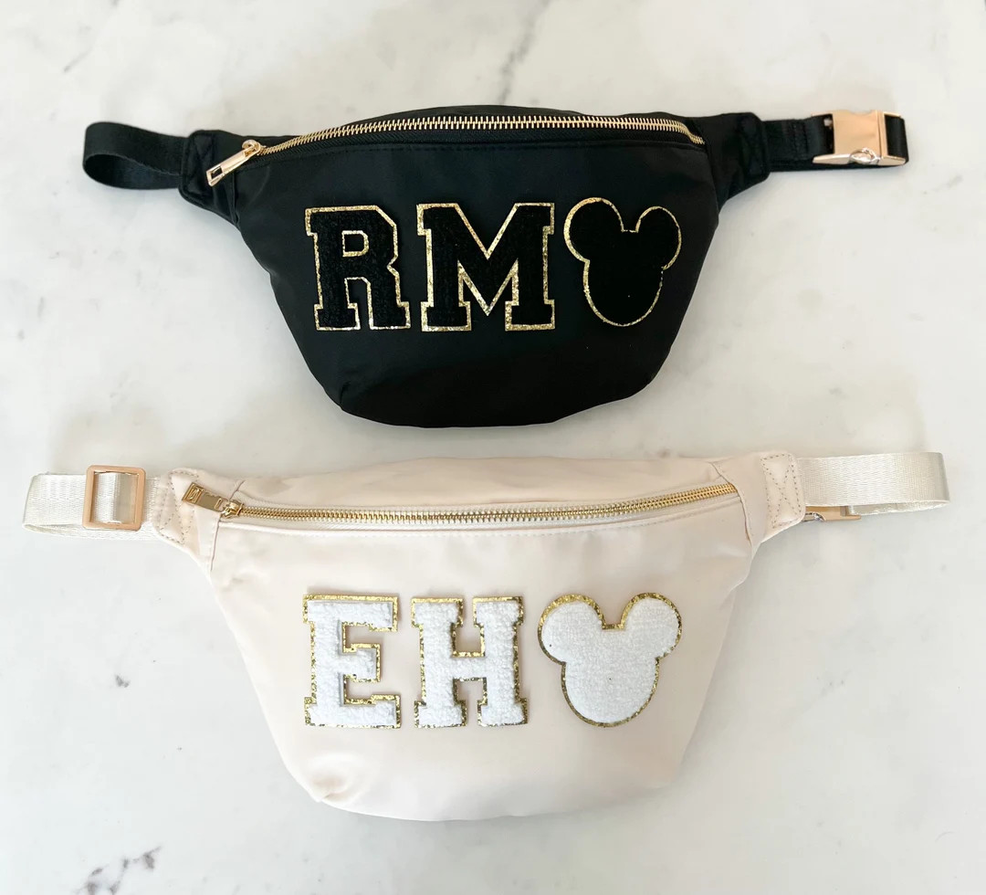 Disney Inspired JUMBO Fanny Pack Customizable With ANY Patch - Etsy | Etsy (US)