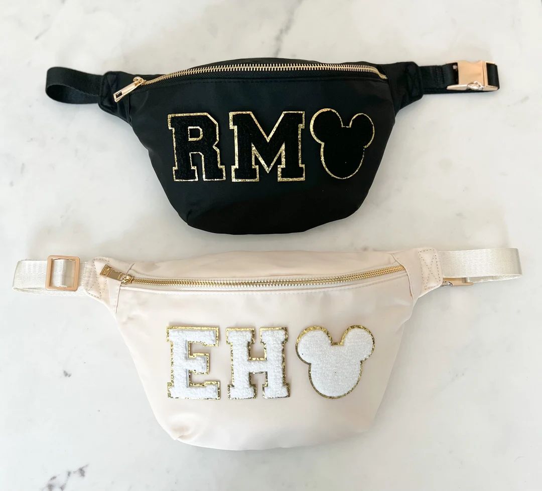 Disney Inspired JUMBO Fanny Pack - Customizable with ANY patch from our shop - Belt Bag | Etsy (US)