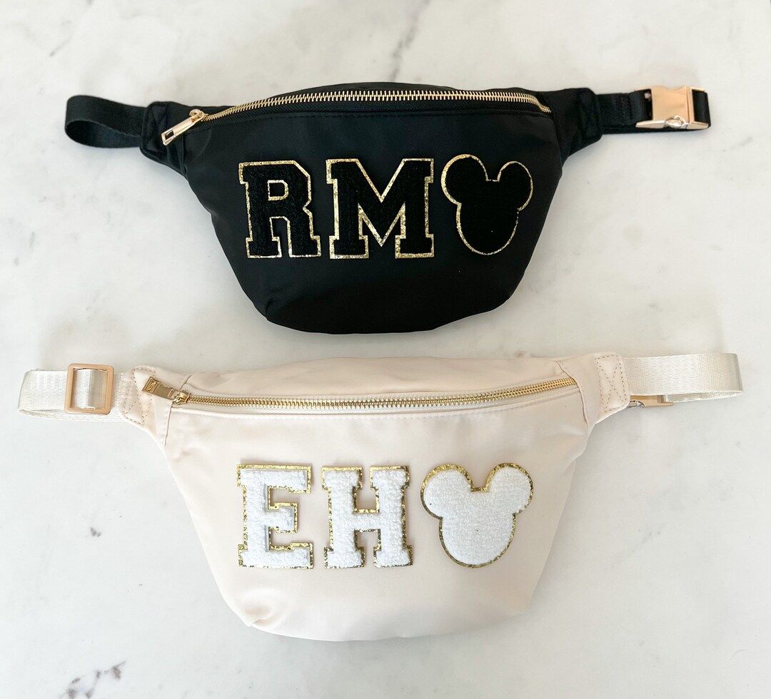 Disney Inspired JUMBO Fanny Pack Customizable With ANY Patch - Etsy | Etsy (US)