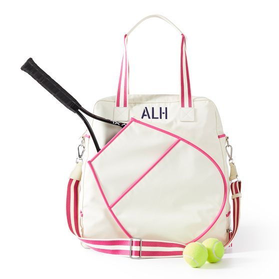 Sporty Stripe Tennis Tote | Mark and Graham