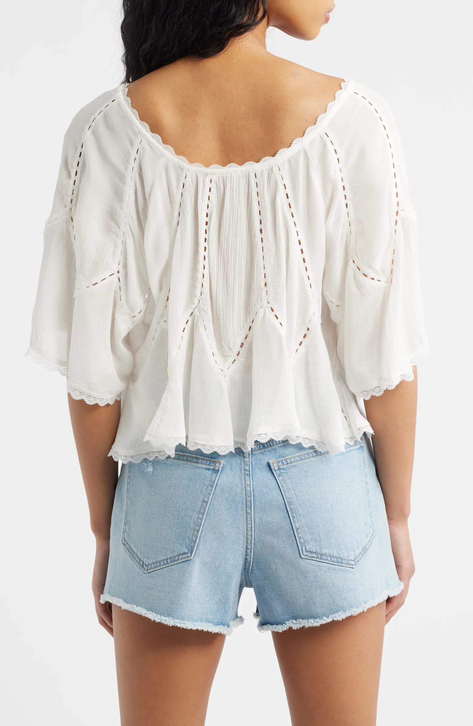 Michelle Lace Trim Top | Nordstrom