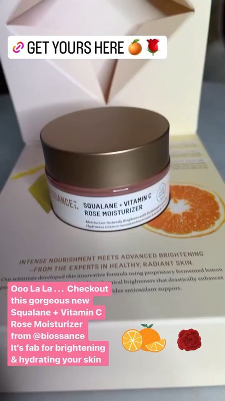Checkout this gorgeous new
Squalane + Vitamin C
Rose Moisturizer. It's fab for brightening & hydrating your skin. #beauty #hydration #moisturizer #skincare 

#LTKFind #LTKbeauty