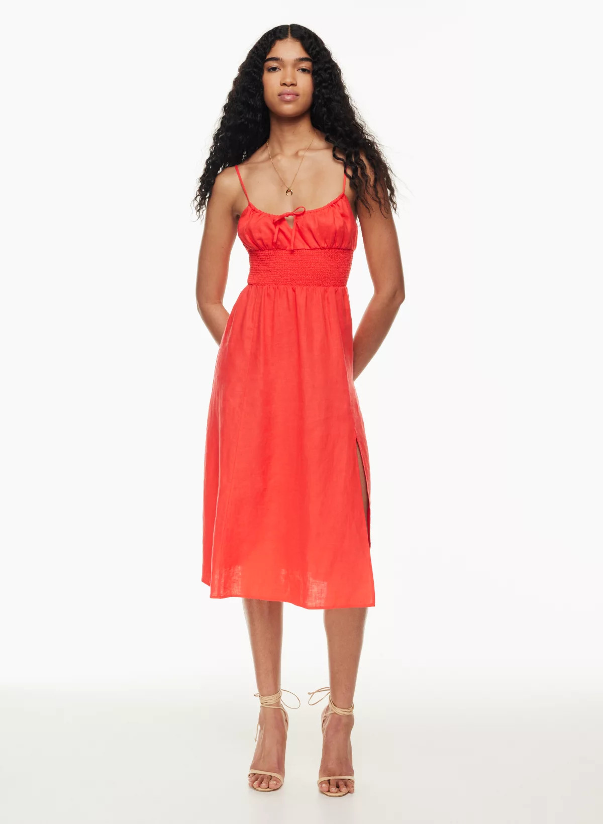 GENOA LINEN DRESS | Aritzia