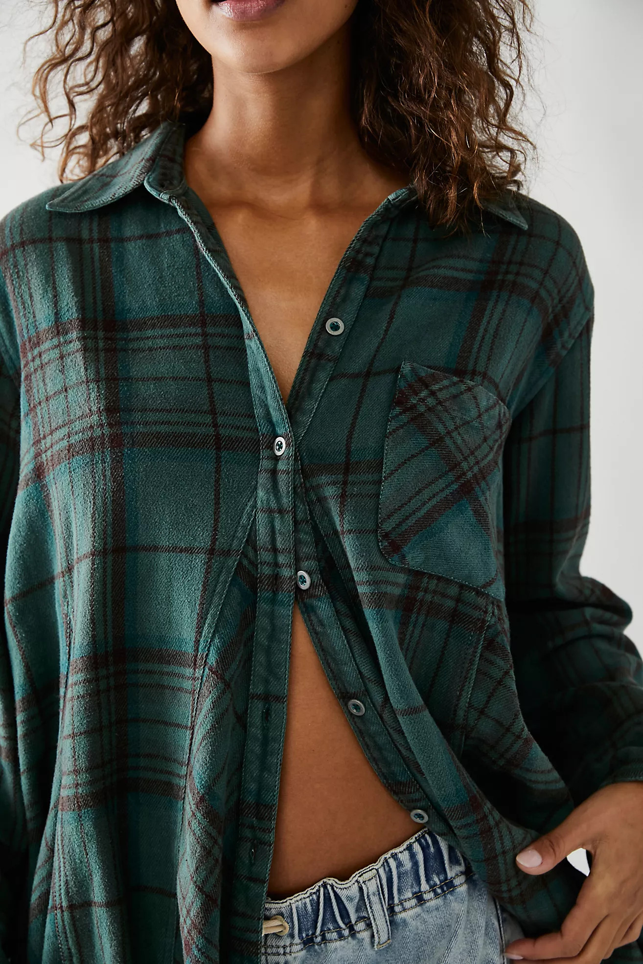 Kalli Plaid Buttondown | Free People (Global - UK&FR Excluded)