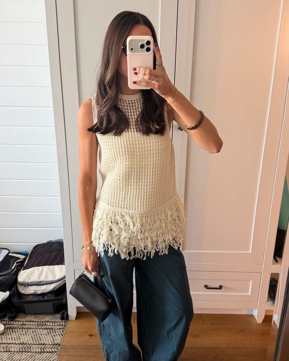 Yesterday’s look for lunch 💁🏻‍♀️
Top is Amazon!! Reminds me of Zara. Wearing my true size S 
Balloon pants: true to size (S) 
Flip flops: true to size, size up if between

#LTKootd #LTKSeasonal #LTKSaleAlert