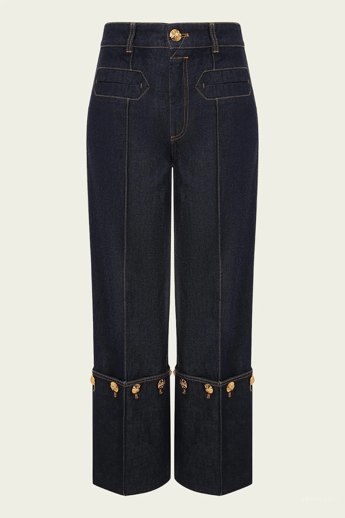 Rebellion Straight Crop Jean in Night Sky - Blue 29 | Shop Olivia