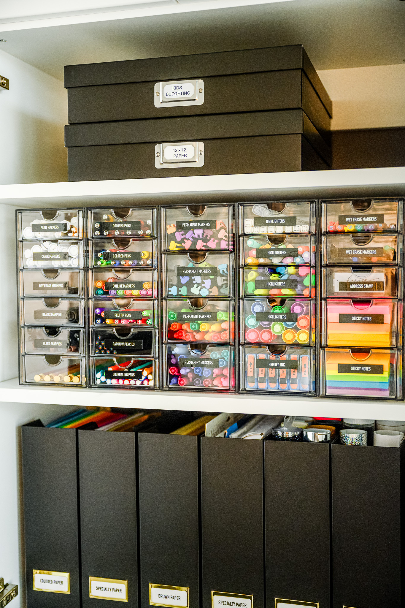 I'm obsessed with this method of organizing my office supplies! This is best system l've used by far and it's the easiest way to KEEP things organized! This also works well for kids art supplies, makeup and bathrooms! #officeorganization #kidsartsupplies #wh #workfromhome

#LTKKids #LTKFamily #LTKHome