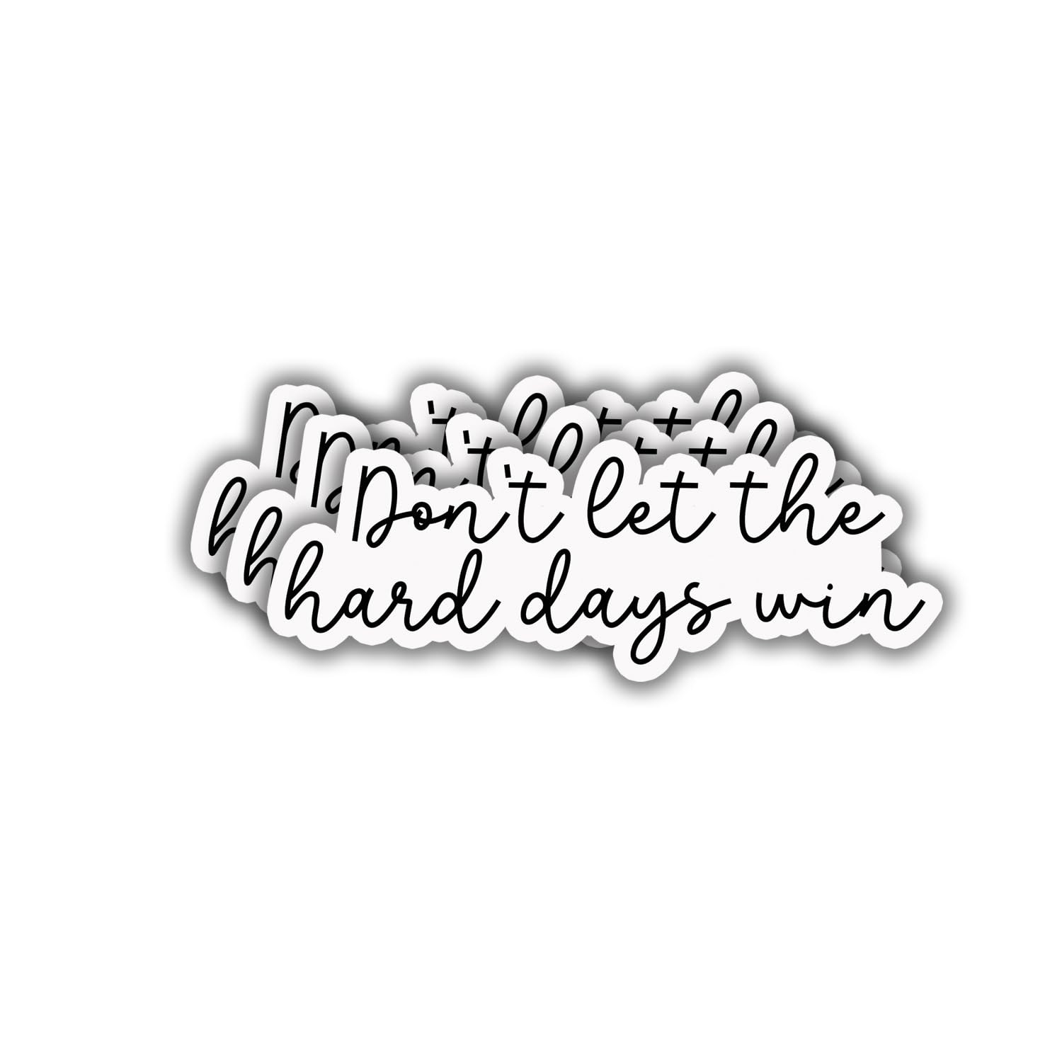 (3 pcs) Don't Let The Hard Days Wins Sticker for Tumbler, Funny Sarcastic Motivational Phrase Ins... | Amazon (US)