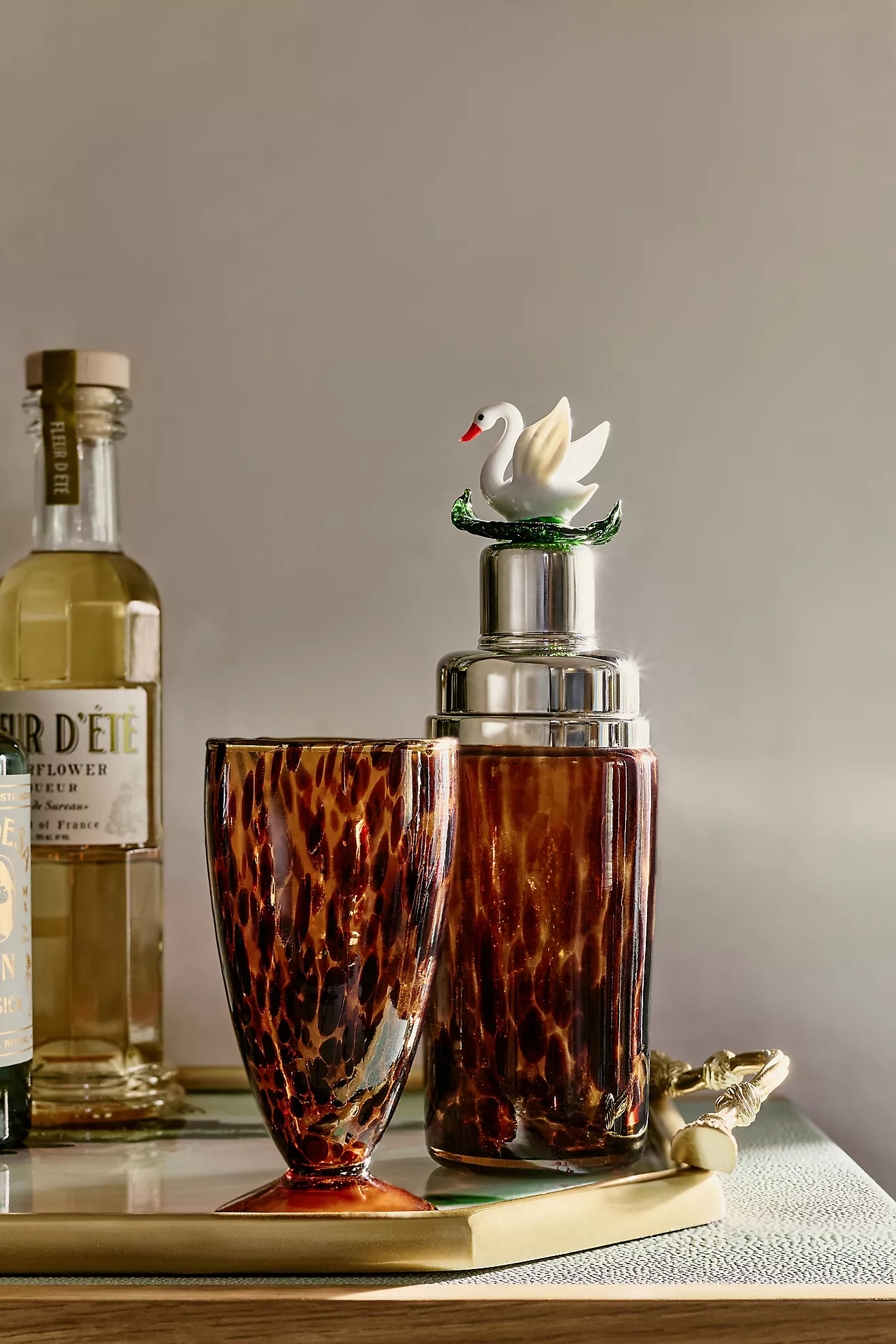 Swan Pond Life Cocktail Shaker | Anthropologie (US)