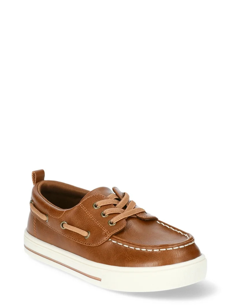 Wonder Nation Little & Big Boys Casual Boat Shoe | Walmart (US)