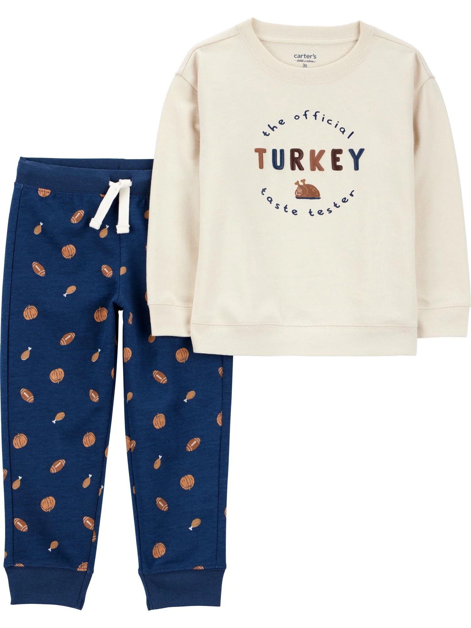 Carter's Child of Mine Baby and Toddler Boy Thanksgiving Outfit Set, 2-Piece, Sizes 0/3M-5T | Walmart (US)