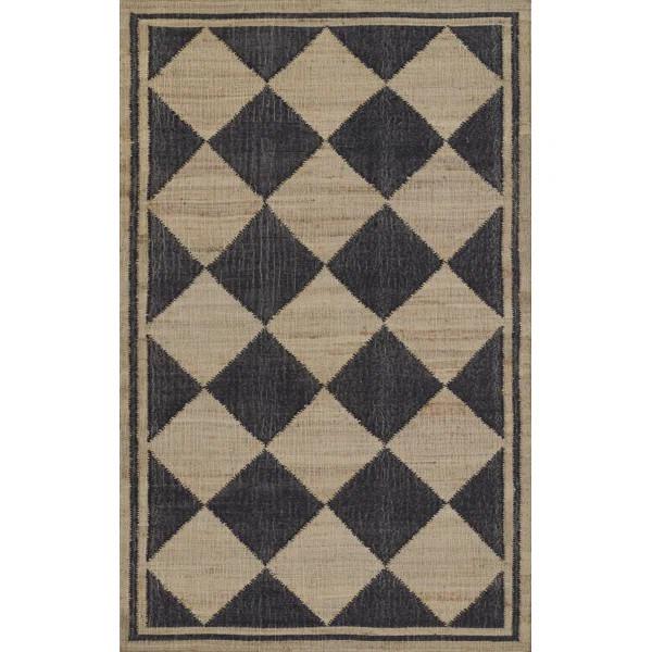 Erin Gates by Momeni Orchard Court Black Hand Woven Wool and Jute Area Rug | Wayfair North America