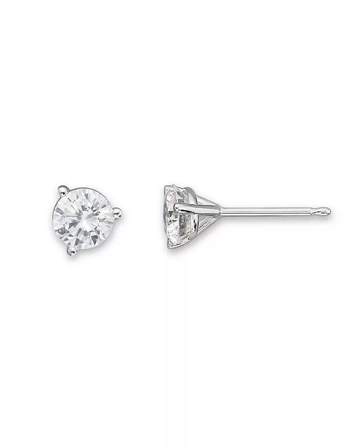 Certified Diamond Stud Earrings in 18K White Gold, 0.50-2.0 ct. t.w. - 100% Exclusive | Bloomingdale's (US)