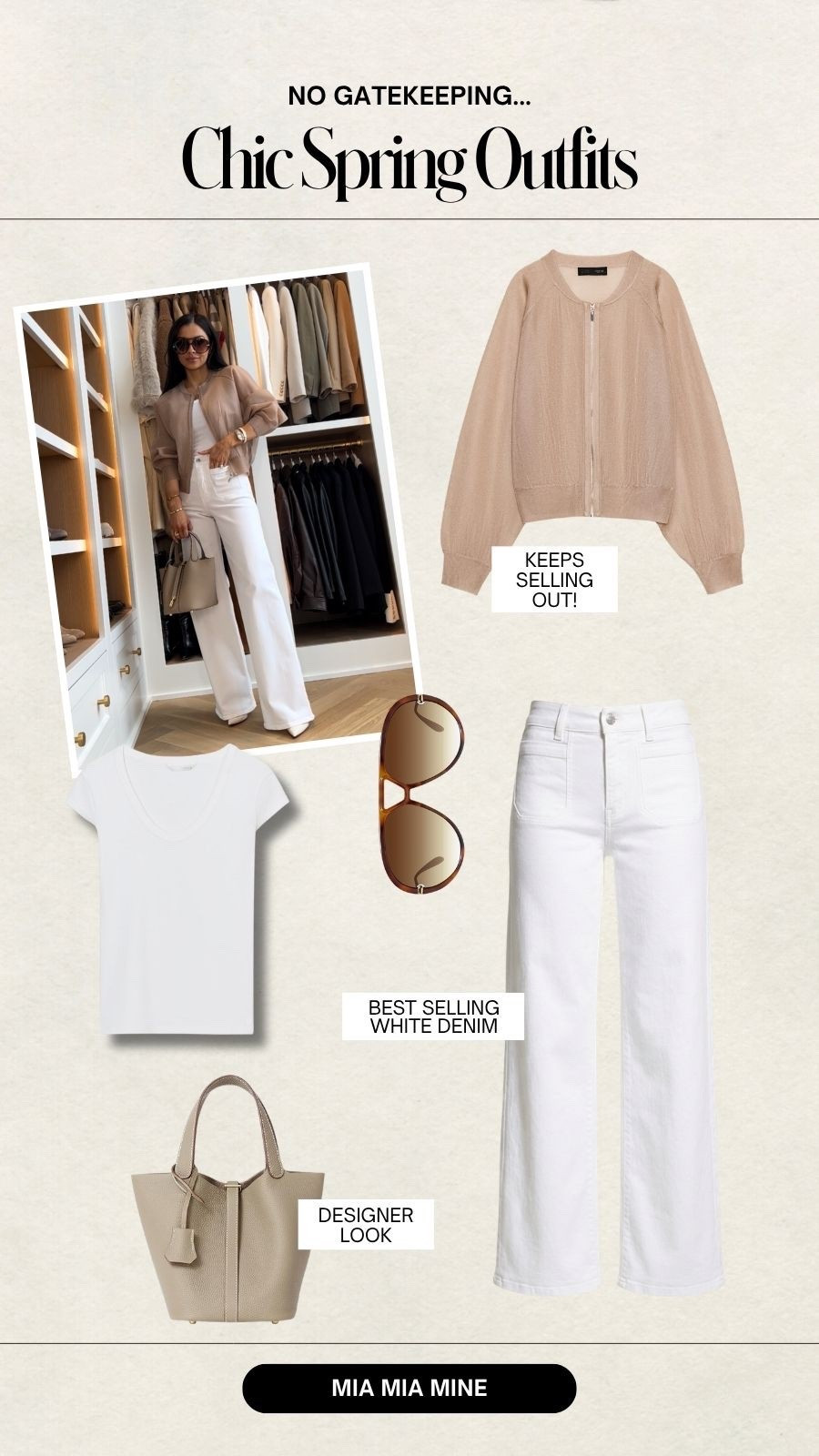 @Zara nude jacket that keeps selling out is back in stock just in time for spring. Viral for a reason, this neutral top layer is perfect for cool spring mornings.

Zara nude jacket wearing XS - finally back in stock 
Frame white jeans wearing size 24 run TTS

miamiamine Zara new arrivals spring outfits Zara nude jacket Frame white jeans chic spring style elevated everyday outfits



#LTKootd #LTKSeasonal #LTKPetite