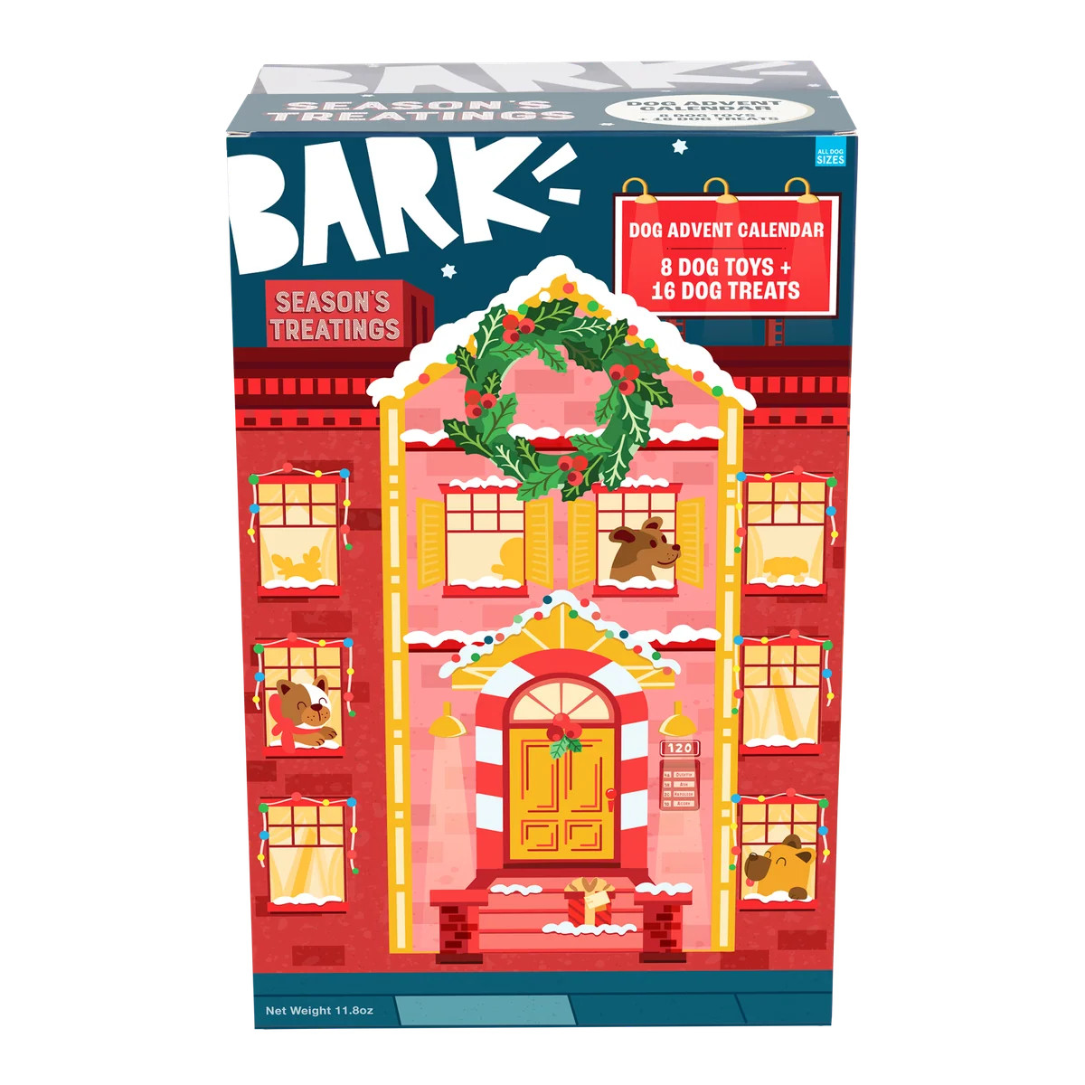 Season's Treatings Toy & Treat Dog Advent Calendar | BARK