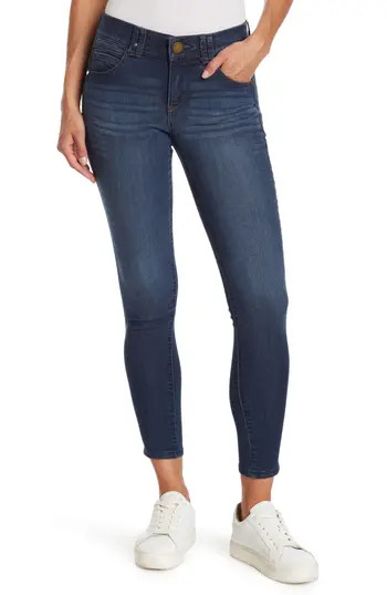 Democracy Ab Technology Crop Ankle Skinny Jeans in Blue at Nordstrom Rack, Size 14 | Nordstrom Rack