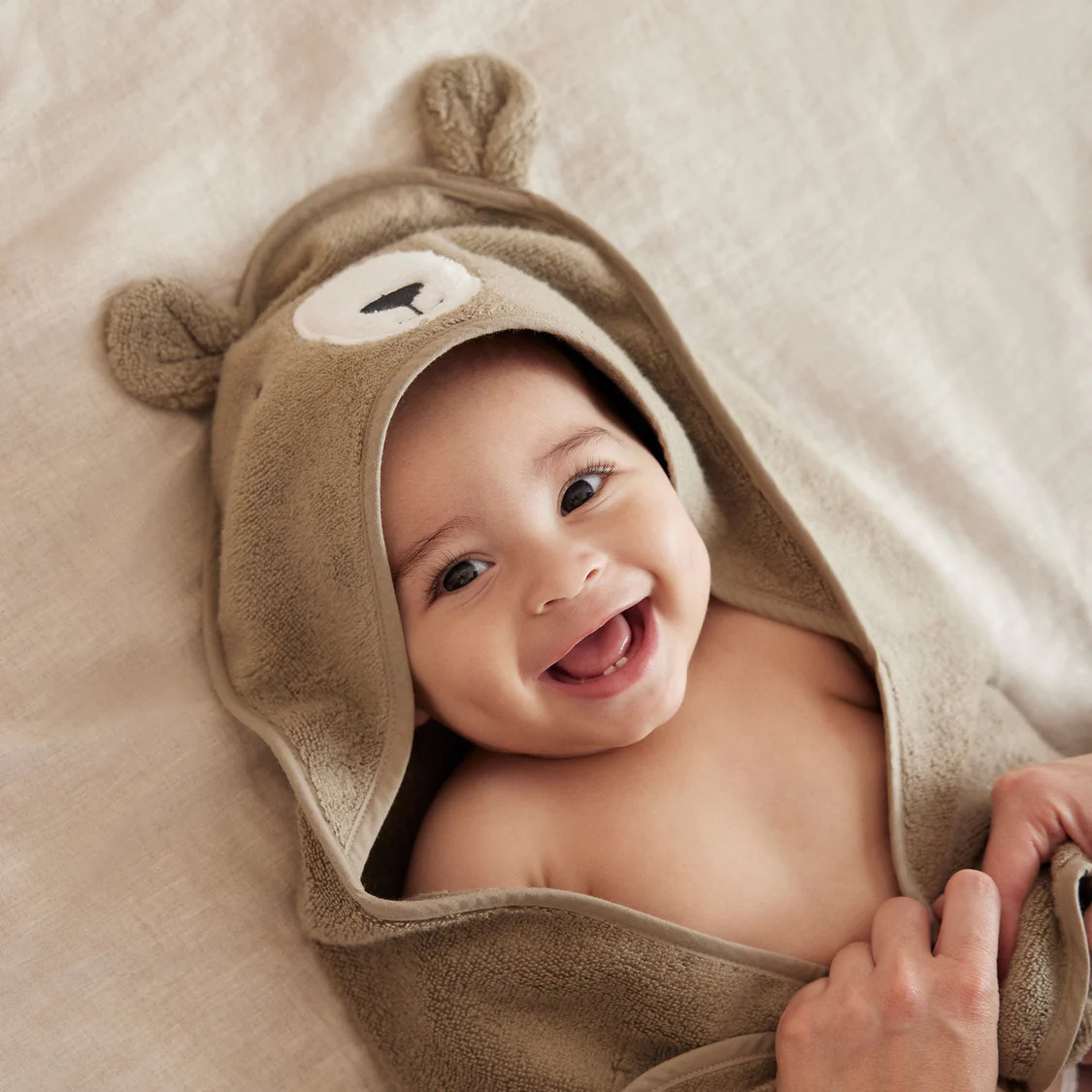 Bear Baby Hooded Bath Towel | Baby Mori