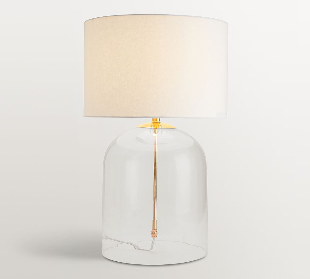 Aria Glass Dome Table Lamp (20"-27") | Pottery Barn (US)