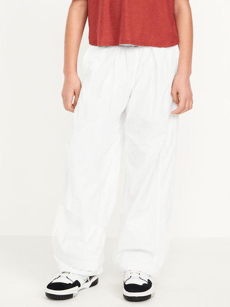 High-Waisted Crinkle Wide-Leg Pants for Girls | Old Navy | Old Navy (US)