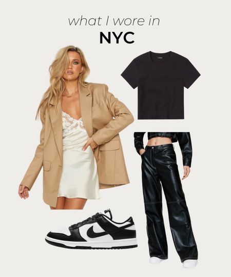 NYC OOTD ~ lioness oversized blazer, black cuts cropped tee, sb low dunks black and white #ltkshoecrush #newyork

#LTKshoecrush #LTKstyletip #LTKunder100