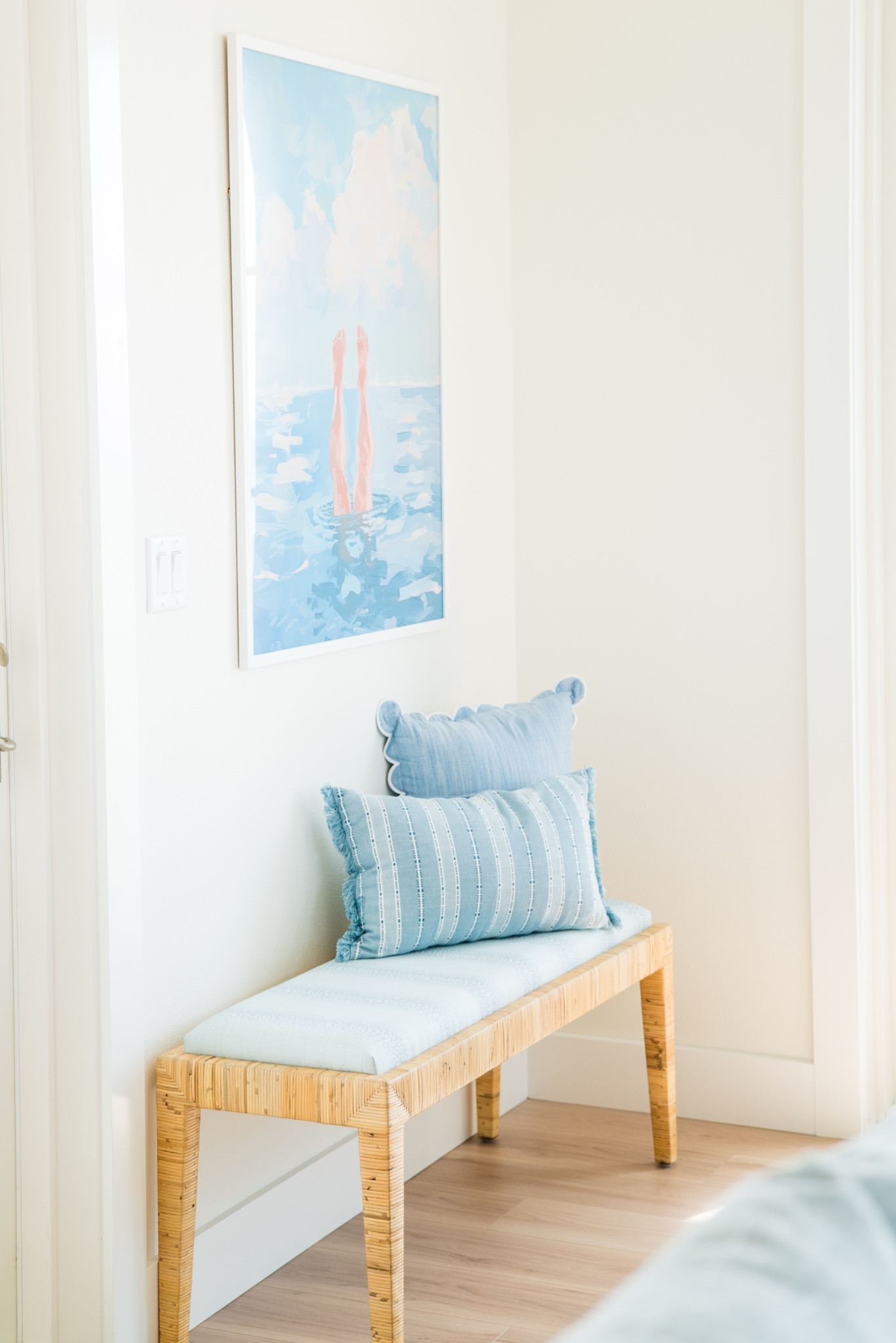 Coastal coziness in every detail! Loving the soft blues, airy textures, and that perfect Summer Dip wall art. And how cute is this blue scallop throw pillow?  Shop exact and similar pieces to bring this serene coastal vibe to your home!

#CoastalDecor #BeachHouseStyle #SeasideLiving #CozyCoastal #BlueAndWhiteDecor #CoastalVibes #LTKHome #HomeDecorLover #LightAndAiry #RelaxedLiving



#LTKFindsUnder50 #LTKHome #LTKSaleAlert