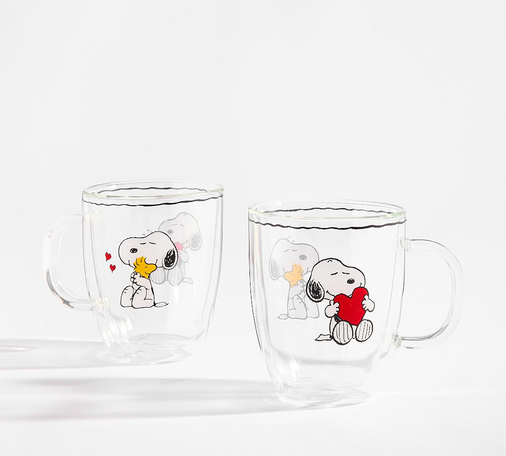 Peanuts Snoopy™ Double Walled Mug - Set of 2 | Pottery Barn (US)
