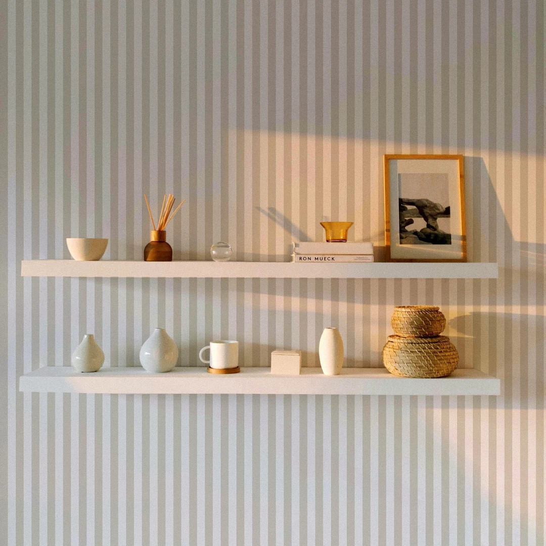 Anne Stripe Wallpaper. Removable Peel and Stick Wallpaper and Traditional Wallpaper Options. Acce... | Etsy (US)