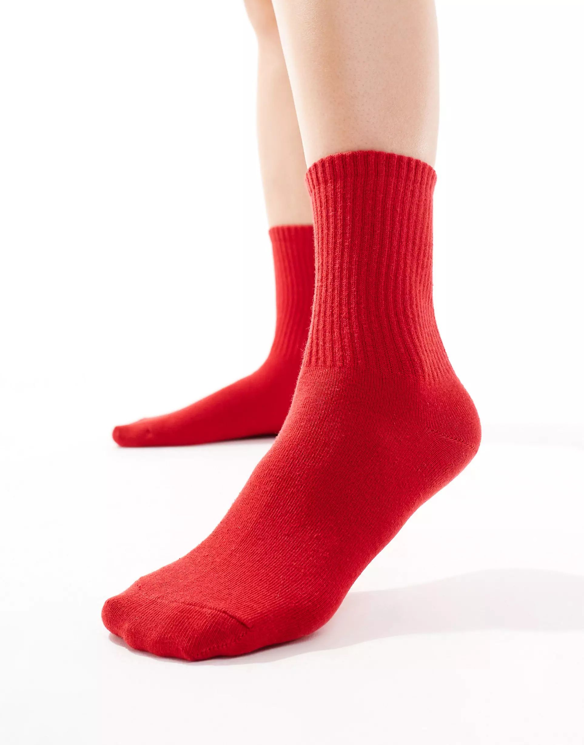 ASOS DESIGN bright red ankle socks  | ASOS | ASOS (Global)