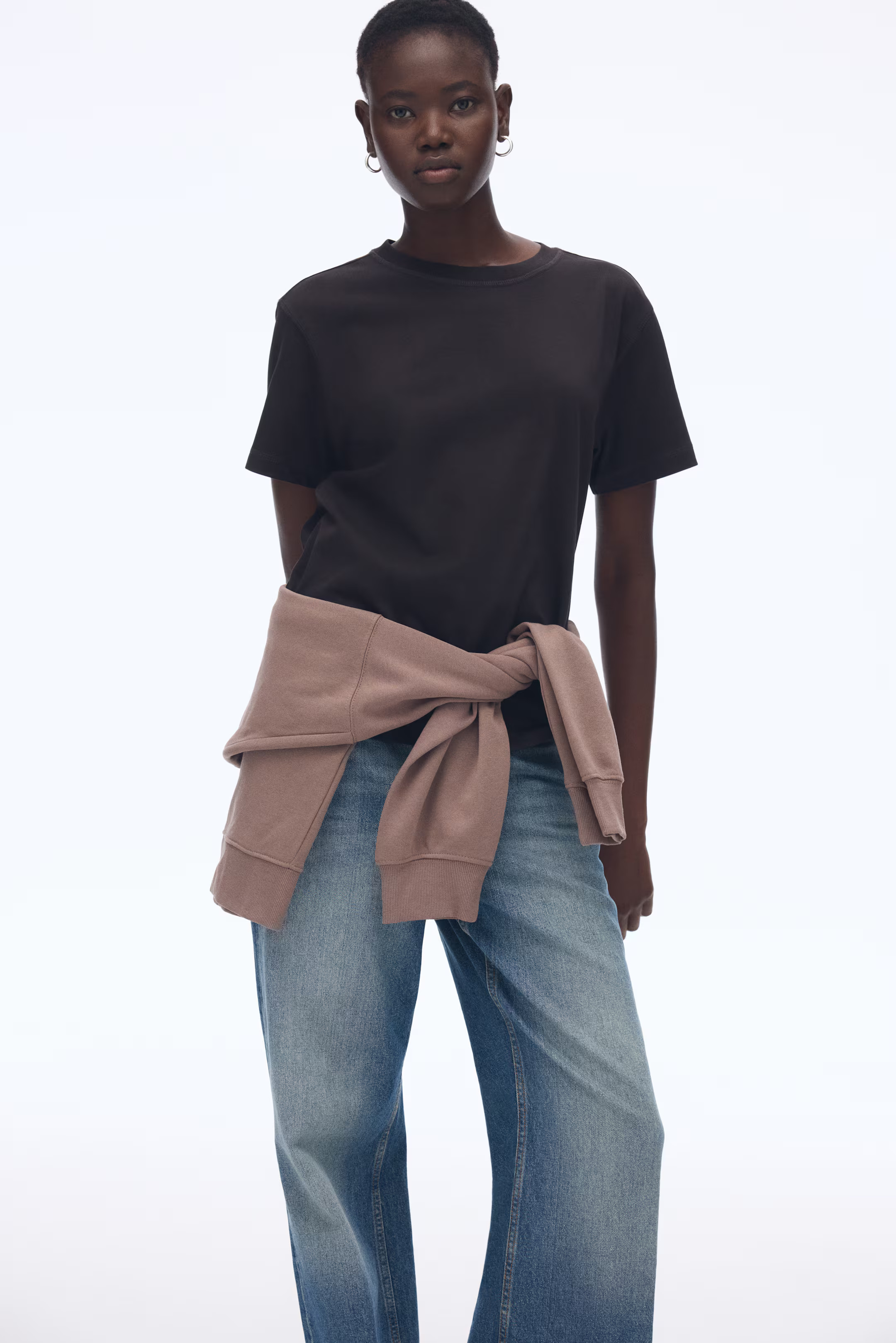 Oversized Baumwoll-T-Shirt - Dunkelbraun - Ladies | H&M AT | H&M (DE, AT, CH, NL, FI)