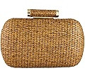 Boutique De FGG Casual Straw Clutch Purses for Women Chain Shoulder & Crossbody Bag Metal Evening... | Amazon (US)