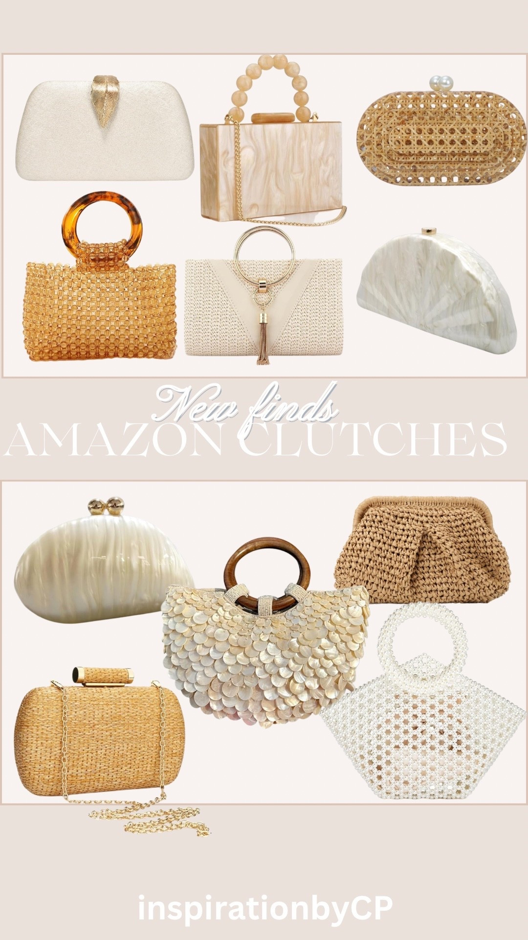 AMAZON CLUTCHES #spring #summer #vacation #seashell #rattan #woven #crossbody #clutch 

#LTKTravel #LTKWedding #LTKSeasonal