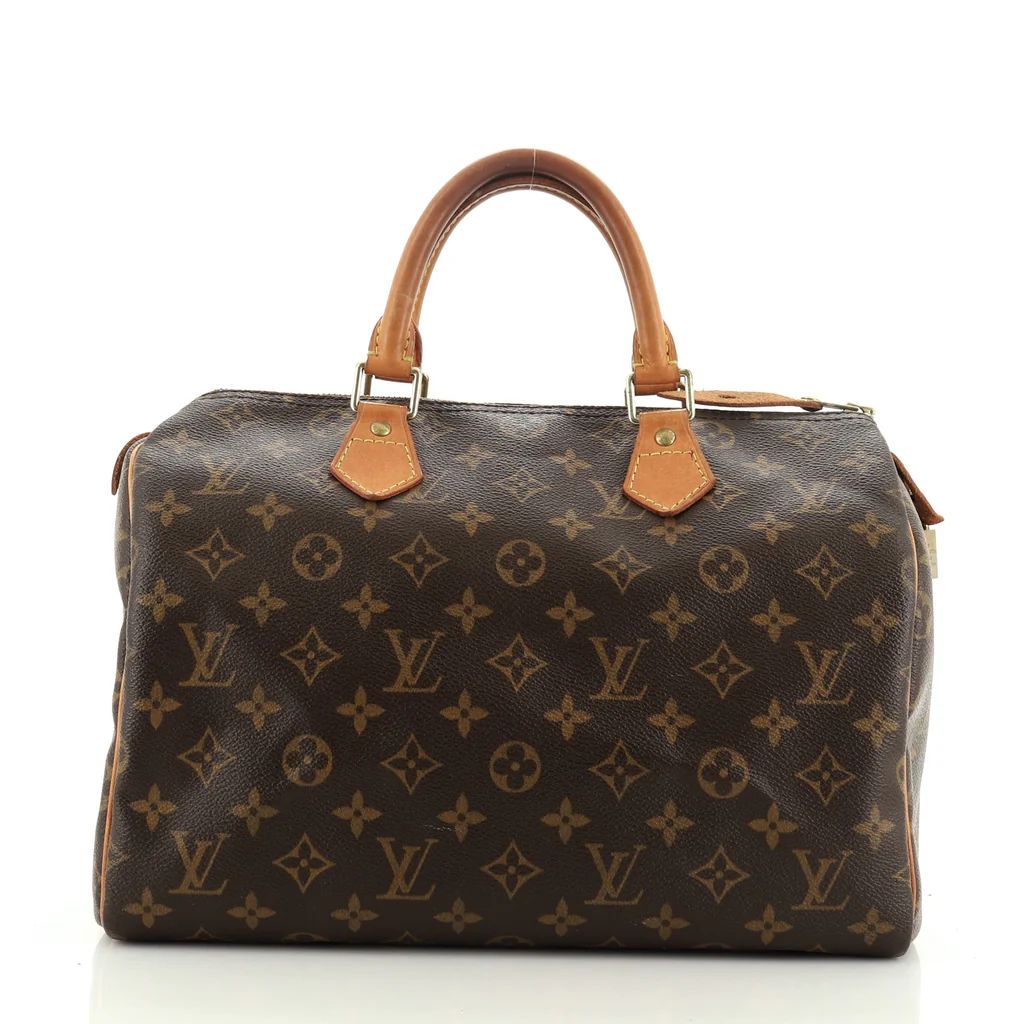 Louis Vuitton Speedy Handbag Monogram Canvas 30 Brown 536933 | Rebag