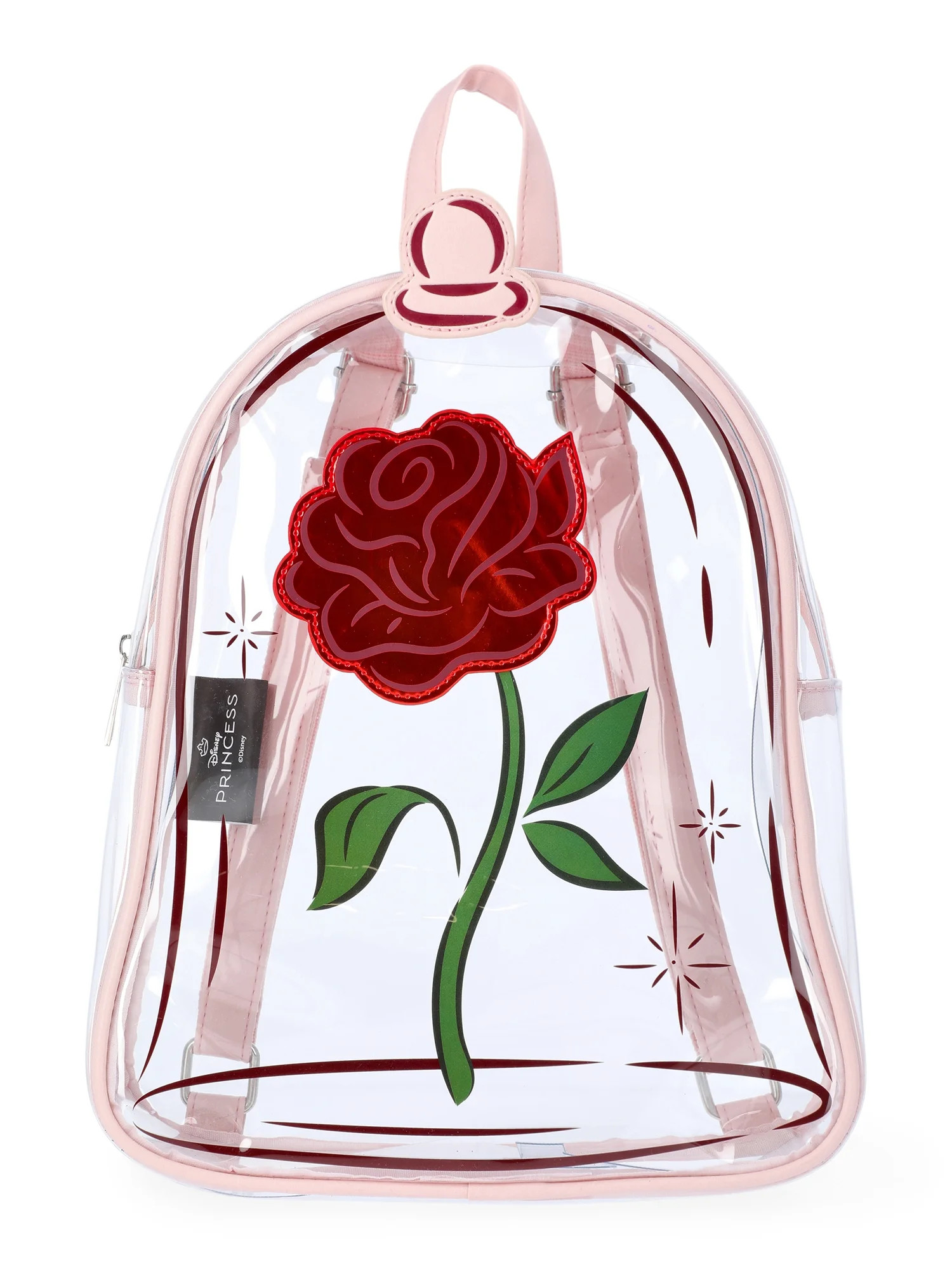 Disney Beauty and The Beast Rose Women's 10" Clear Mini Backpack, Clear | Walmart (US)