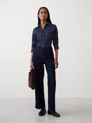 Denim Double Pocket Shirt | Banana Republic Factory