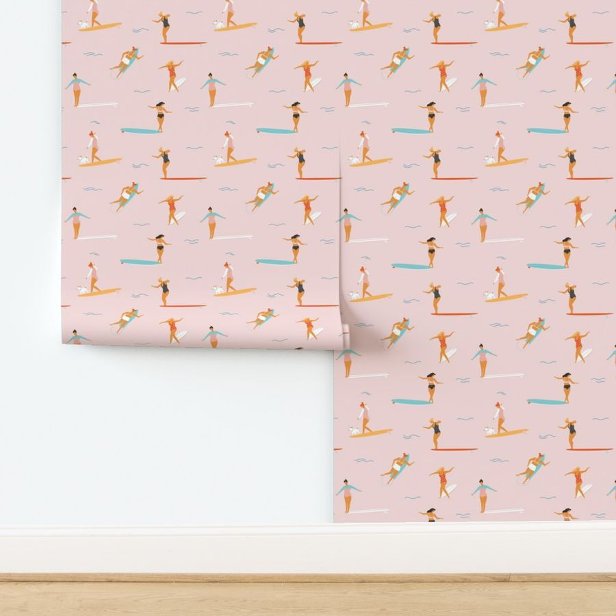 Soul surfers pink | Spoonflower